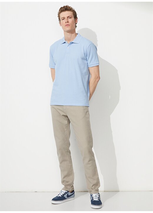 Altınyıldız Classics Açık Mavi Erkek Polo T-Shirt 4A9000000001 2