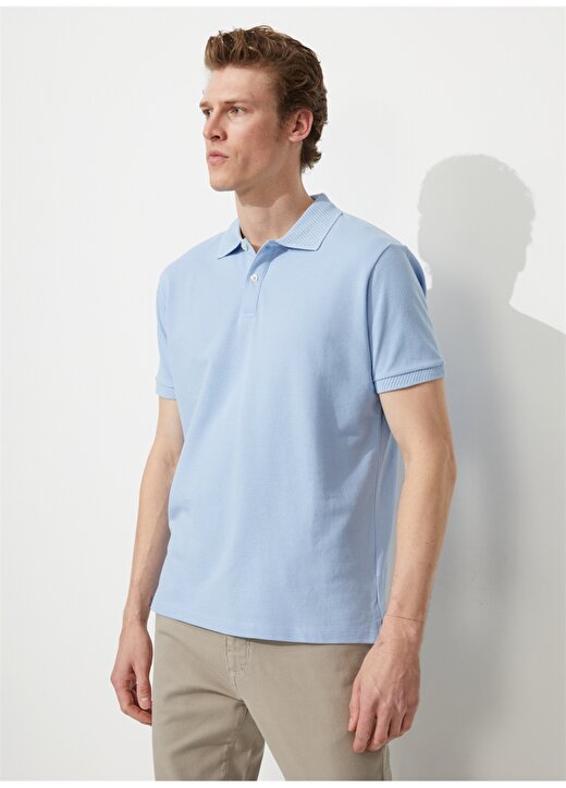 Altınyıldız Classics Açık Mavi Erkek Polo T-Shirt 4A9000000001 4
