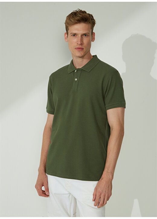 Altınyıldız Classics Polo Yaka Haki Erkek T-Shirt 4A9000000001 2