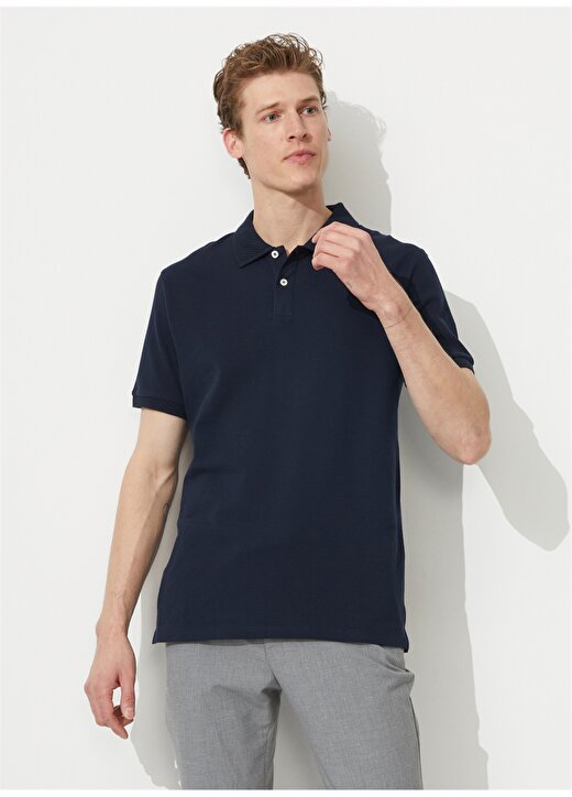 Altınyıldız Classics Koyu Lacivert Erkek Polo T-Shirt 4A9000000001 2