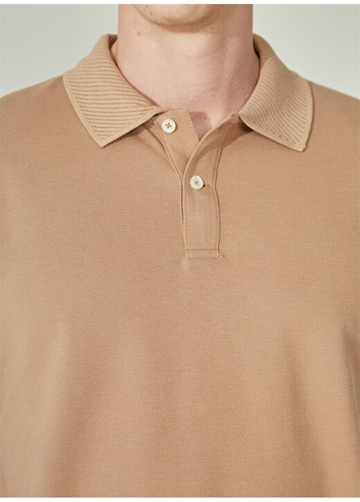 Altınyıldız Classics Polo Yaka Vizon Erkek T-Shirt 4A9000000001 4