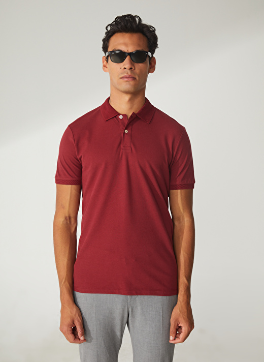 Altınyıldız Classics Polo Yaka Bordo Erkek T-Shirt 4A9000000001 1