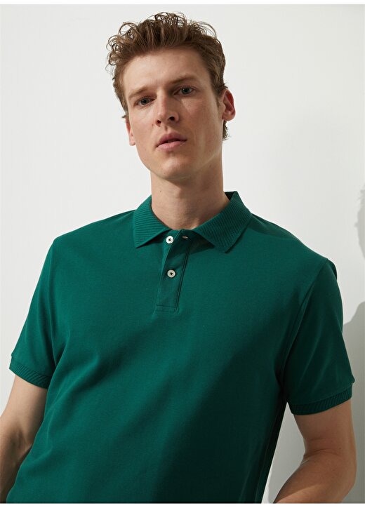Altınyıldız Classics Koyu Yeşil Erkek Polo T-Shirt 4A9000000001 3