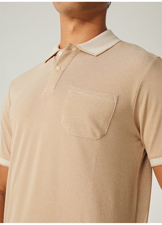 Altınyıldız Classics Beyaz - Bej Erkek Polo T-Shirt 4A9000000004 4