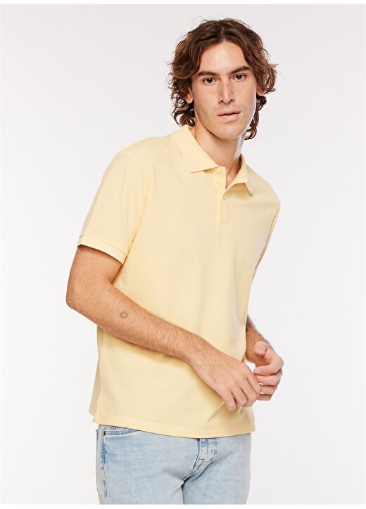 Altınyıldız Classics Polo Yaka Sarı Erkek T-Shirt 4A9000000001 3