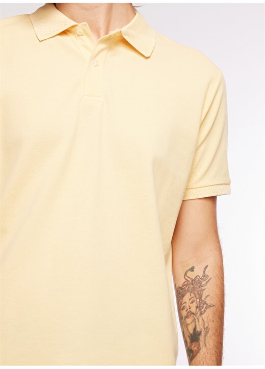 Altınyıldız Classics Polo Yaka Sarı Erkek T-Shirt 4A9000000001 4