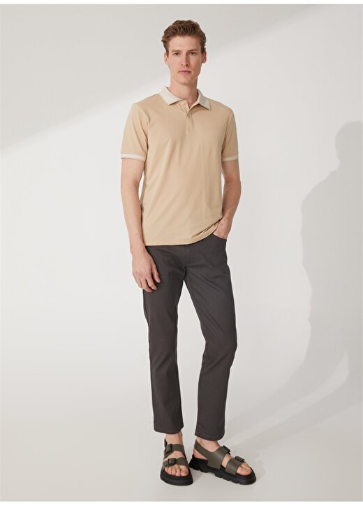 Altınyıldız Classics Polo Yaka Açık Bej Erkek T-Shirt 4A9000000003 2