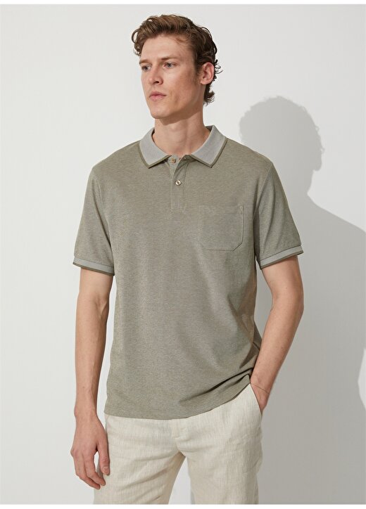 Altınyıldız Classics Nefti Melanj Erkek Polo T-Shirt 4A9000000004 3