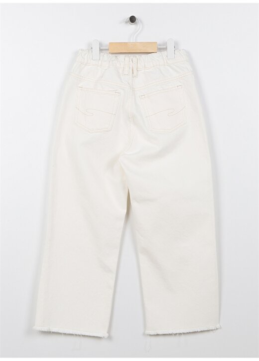 Lee Cooper MALDIVES WHITE JEAN Beyaz Kız Çocuk Düz Denim Pantolon 232 LCG 121003 2