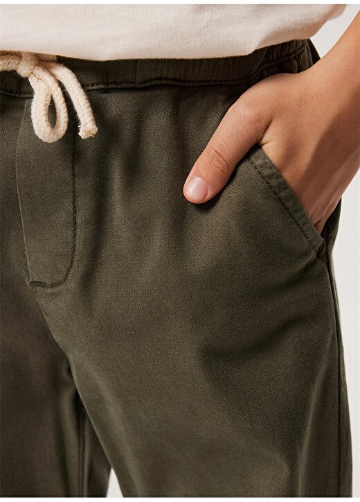 Lee Cooper Lastikli Bel Dar Paça Haki Erkek Çocuk Pantolon 232 LCB 221005 KITH HAKİ 3