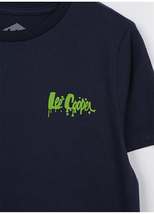 Lee Cooper Baskılı İndigo Erkek Çocuk T-Shirt 232 LCB 242004 ARES INDIGO 3