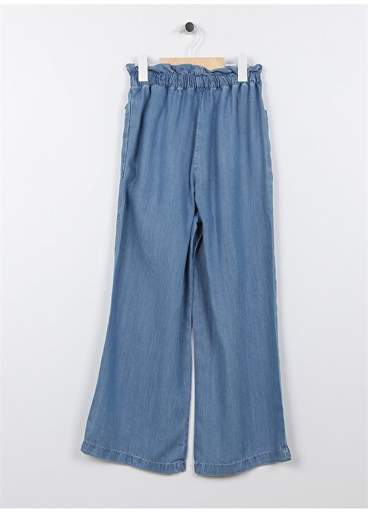 Lee Cooper Lastikli Bel Mavi Kız Çocuk Denim Pantolon 232 LCG 121006 LISA MID BLUE 2