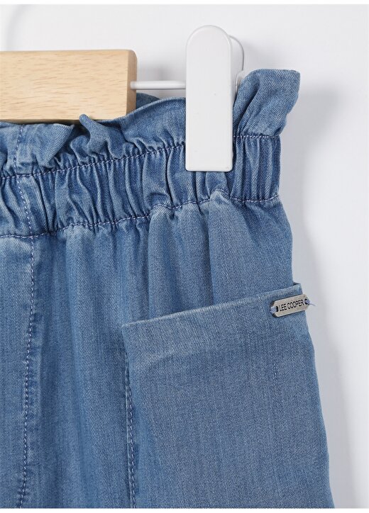 Lee Cooper Lastikli Bel Mavi Kız Çocuk Denim Pantolon 232 LCG 121006 LISA MID BLUE 3