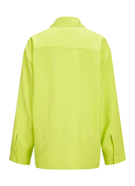 JJXX Klasik Yaka Açık Yeşil Kadın Gömlek 12227471 4