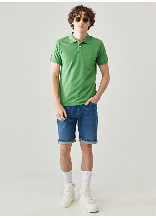 Lee Polo Yaka Yeşil Erkek T-Shirt L211810300_Kısa Kollu Polo Tshirt 2