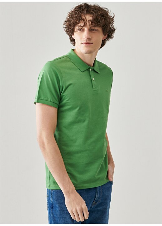 Lee Polo Yaka Yeşil Erkek T-Shirt L211810300_Kısa Kollu Polo Tshirt 3