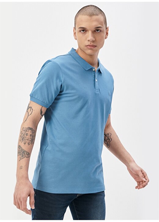 Lee Polo Yaka Açık Mavi Erkek T-Shirt L211810404_Polo Yaka Tişört 1