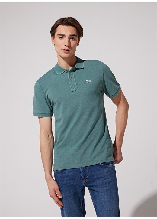 Lee Polo Yaka Yeşil Erkek T-Shirt L231369300_Polo Yaka Tshirt 2