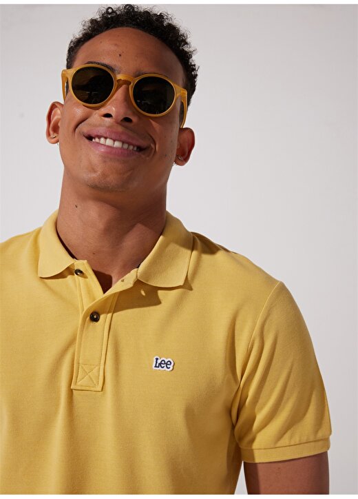 Lee Polo Yaka Sarı Erkek T-Shirt L231369200_Polo Yaka Tshirt 2