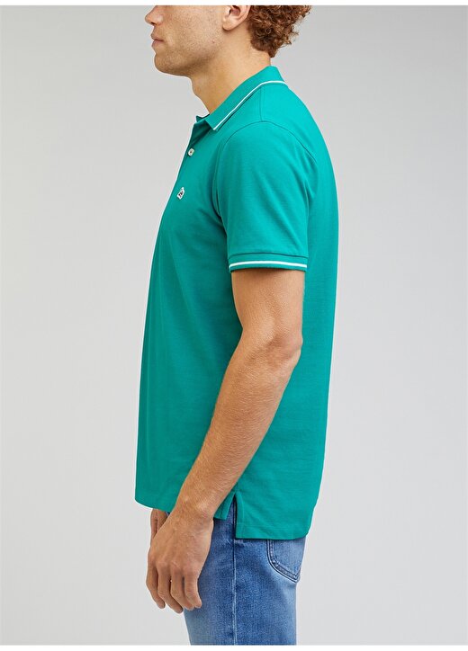 Lee Polo Yaka Yeşil Erkek T-Shirt L61ARLA12_Polo Yaka T-Shirt 4