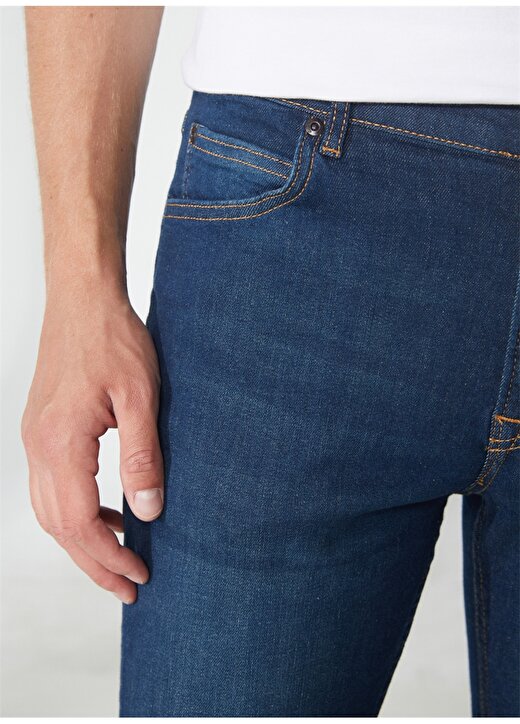 Lee Rider Jean Erkek Normal Bel Slim Fit Denim Pantolon L701027098 4