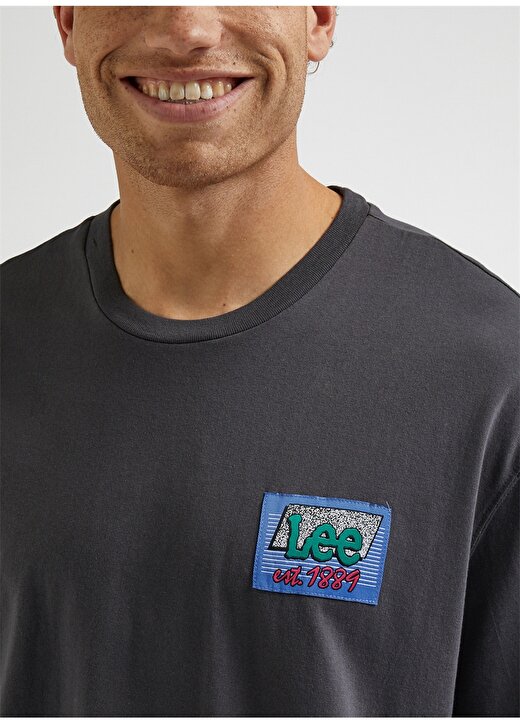 Lee Bisiklet Yaka Siyah Erkek T-Shirt LL10FEON_T-Shirt 3