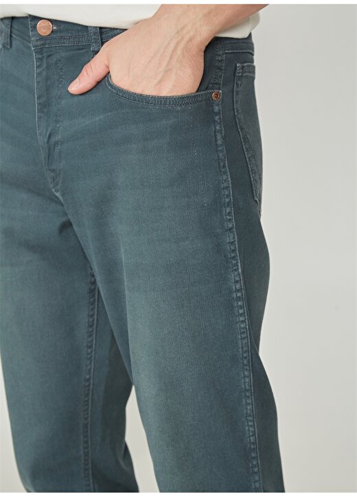 Wrangler Texas Jean Pantolon Erkek Normal Bel Slim Fit Denim Pantolon W12S003035_W12S 4