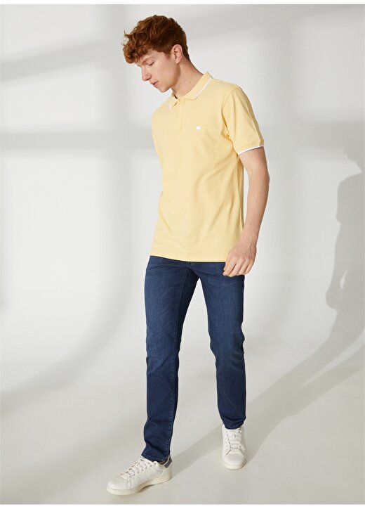Wrangler Polo Yaka Sarı Erkek T-Shirt W7BHK4XCU_Polo Yaka T-Shirt 3