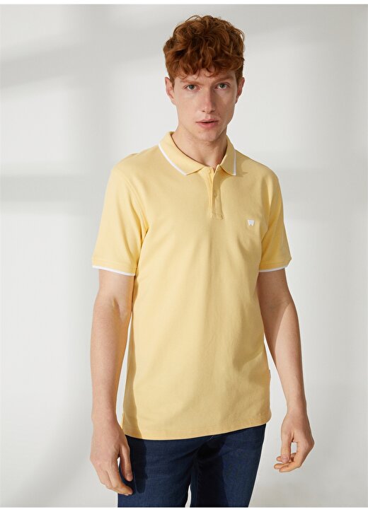 Wrangler Polo Yaka Sarı Erkek T-Shirt W7BHK4XCU_Polo Yaka T-Shirt 4