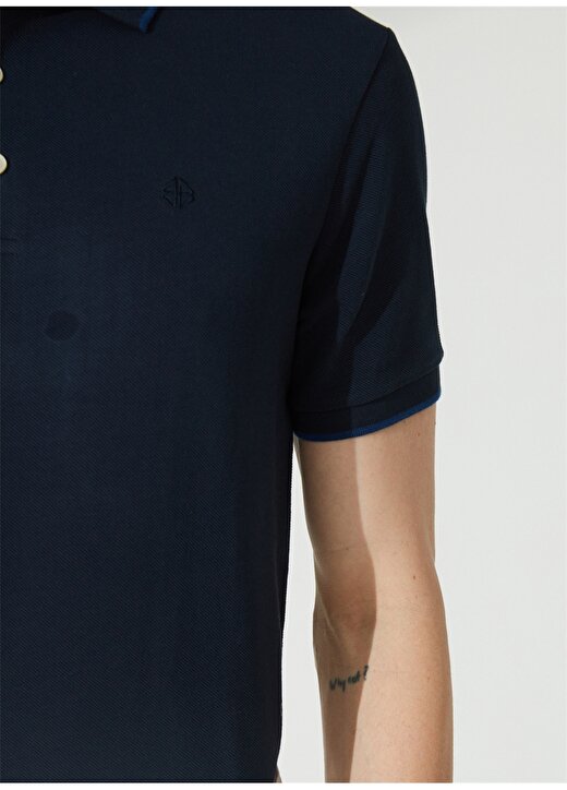 Privé Polo Yaka Lacivert Erkek T-Shirt 4BX482320002 4