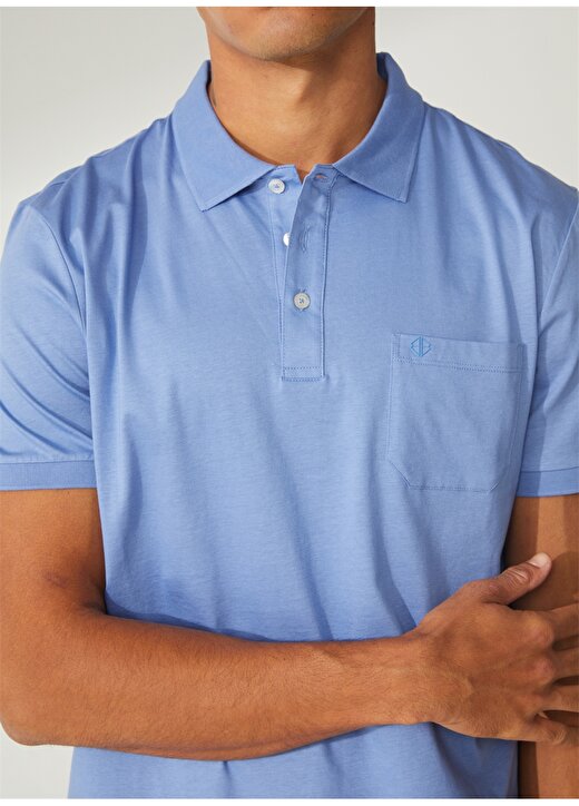 Privé Polo Yaka Koyu Mavi Erkek T-Shirt 4BX482320001 4