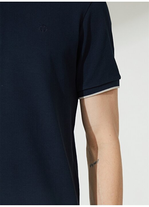 Privé Polo Yaka Koyu Lacivert Erkek T-Shirt 4BX482320002 4