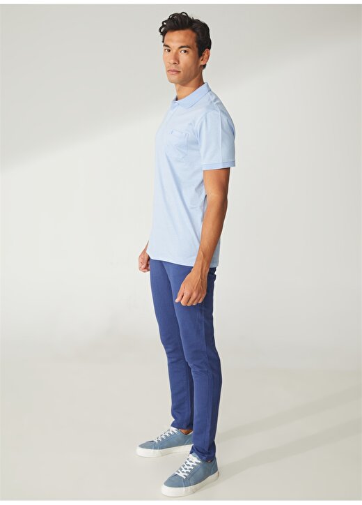 Privé Polo Yaka Açık Mavi Erkek T-Shirt 4BX482320001 2