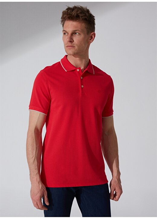 Privé Polo Yaka Kırmızı Erkek T-Shirt 4BX482320002 1