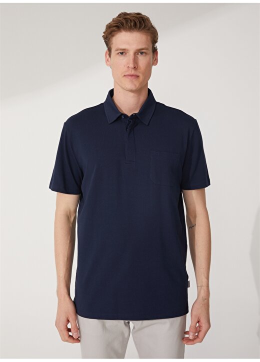 Privé Polo Yaka Lacivert Erkek T-Shirt 4BX482320009 3
