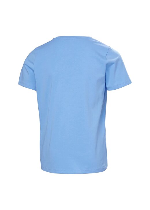 Helly Hansen Açık Mavi Erkek Çocuk Bisiklet Yaka Kısa Kollu T-Shirt BRIGHT BLUE JR HH LOGO T-SHIRT 2