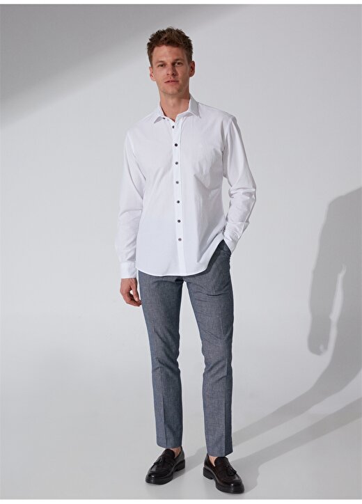 Beymen Business Klasik Yaka Beyaz Erkek T-Shirt 4B2023200010 2