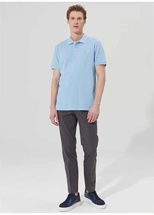 Beymen Business Polo Yaka Açık Mavi Erkek T-Shirt 4B4823200001 2