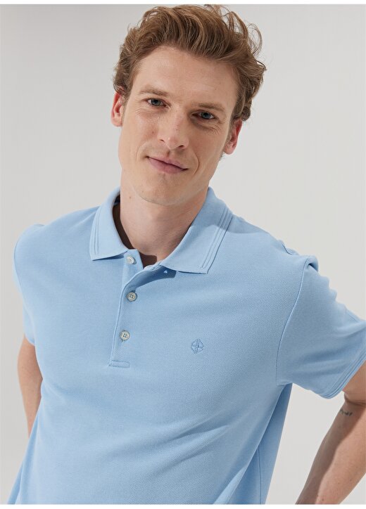 Beymen Business Polo Yaka Açık Mavi Erkek T-Shirt 4B4823200001 3