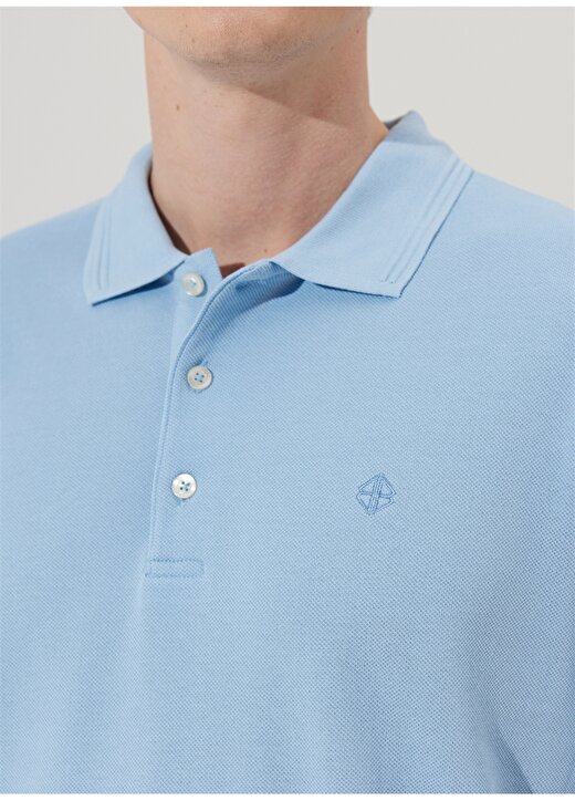 Beymen Business Polo Yaka Açık Mavi Erkek T-Shirt 4B4823200001 4