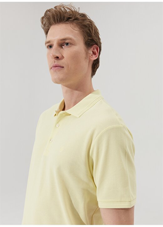 Beymen Business Polo Yaka Sarı Erkek T-Shirt 4B4823200001 3