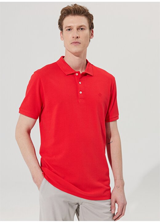 Beymen Business Polo Yaka Kırmızı Erkek T-Shirt 4B4823200001 1
