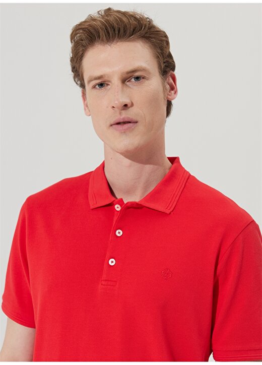 Beymen Business Polo Yaka Kırmızı Erkek T-Shirt 4B4823200001 3