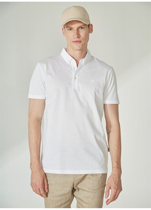 Beymen Business Polo Yaka Beyaz Erkek T-Shirt 4B4823200022 3