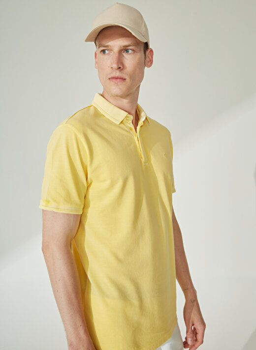 Beymen Business Polo Yaka Sarı Erkek T-Shirt 4B4823200039 1