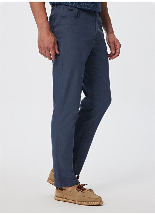Lee Cooper Yüksek Bel Regular Straight Gri - Mavi Erkek Chino Pantolon 232 LCM 221005 RICKY ND1 GRİ MAVİ 3