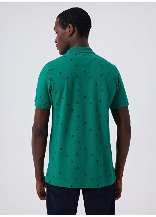 Lee Cooper Polo Yaka Yeşil Erkek T-Shirt 232 LCM 242010 PALM CANLI YEŞİL 4
