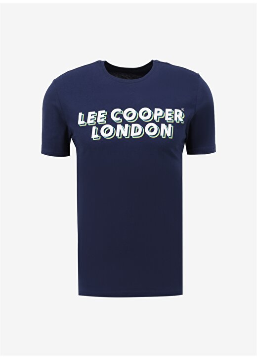 Lee Cooper Bisiklet Yaka Lacivert Erkek T-Shirt 232 LCM 242028 MIKE LACİVERT 1