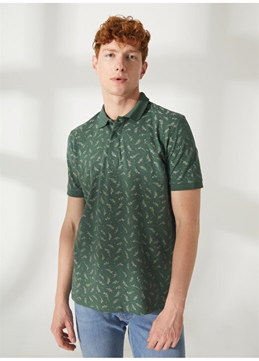 Lee Cooper Polo Yaka Koyu Yeşil Erkek T-Shirt 232 LCM 242033 NEWPINE K.YEŞİL 3
