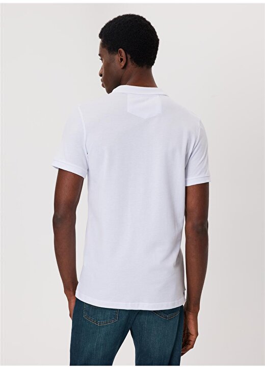 Lee Cooper Beyaz Erkek Polo T-Shirt 232 LCM 242048 TWINS BEYAZ 4